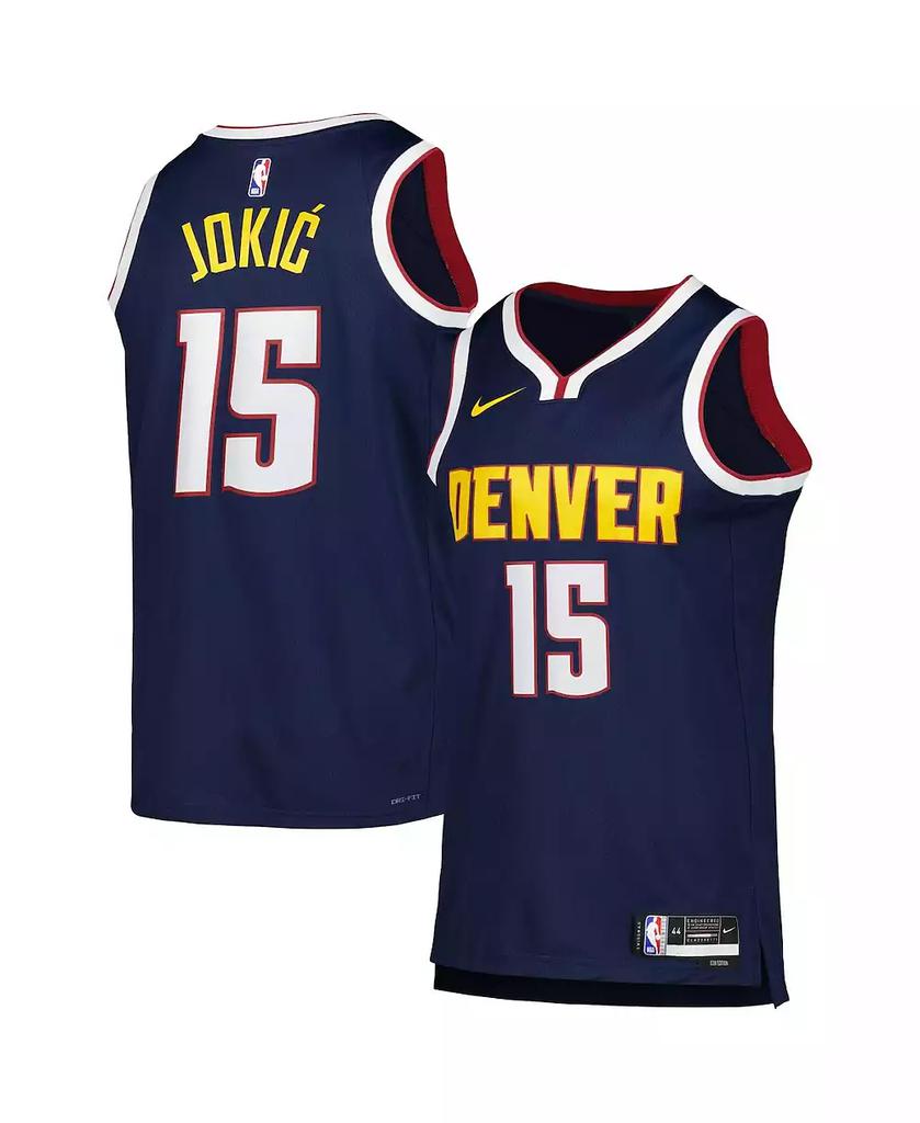 NIKE Men's and Women's Nikola Jokic Navy Denver Nuggets Swingman Jersey - Icon Edition