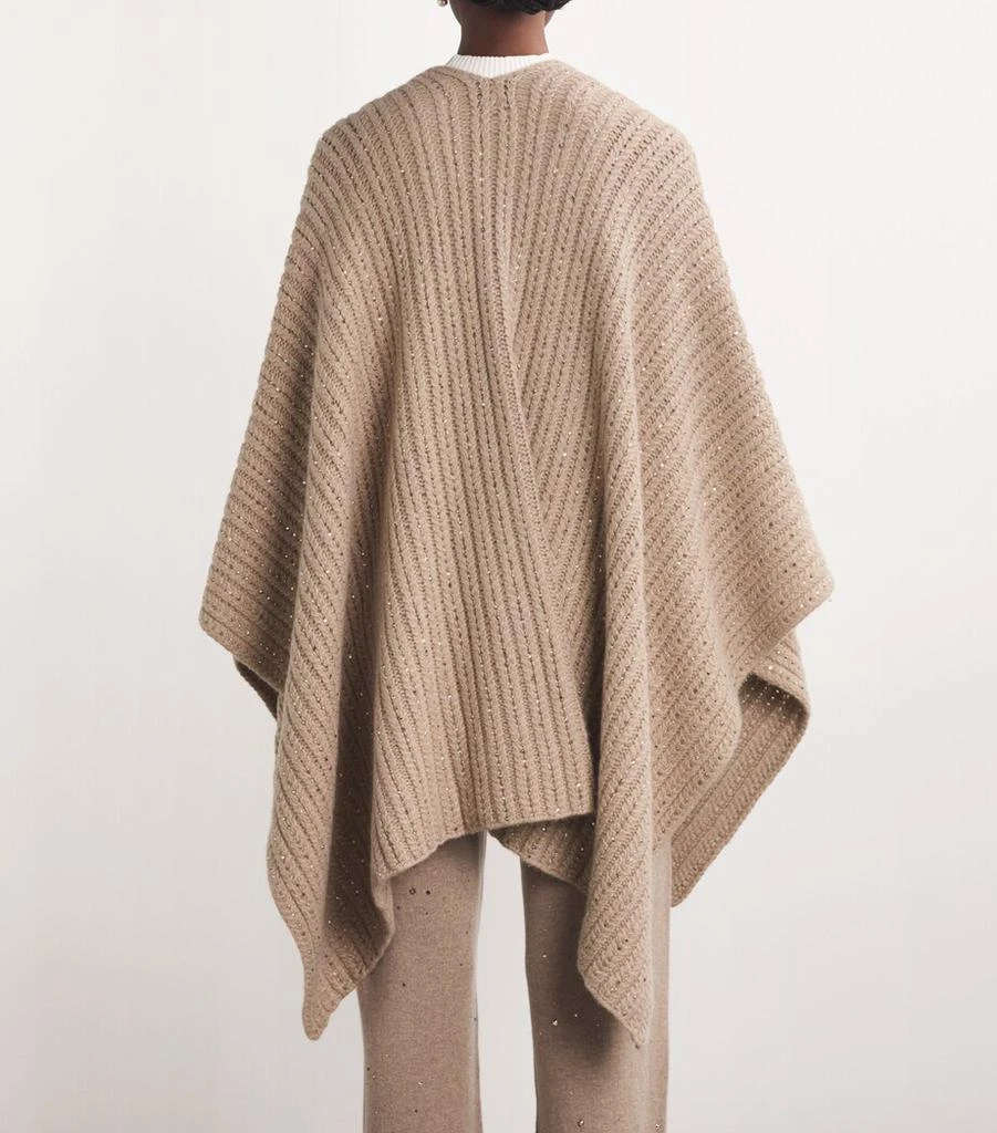 William Sharp Cashmere Crystal-Embellished Cape 4