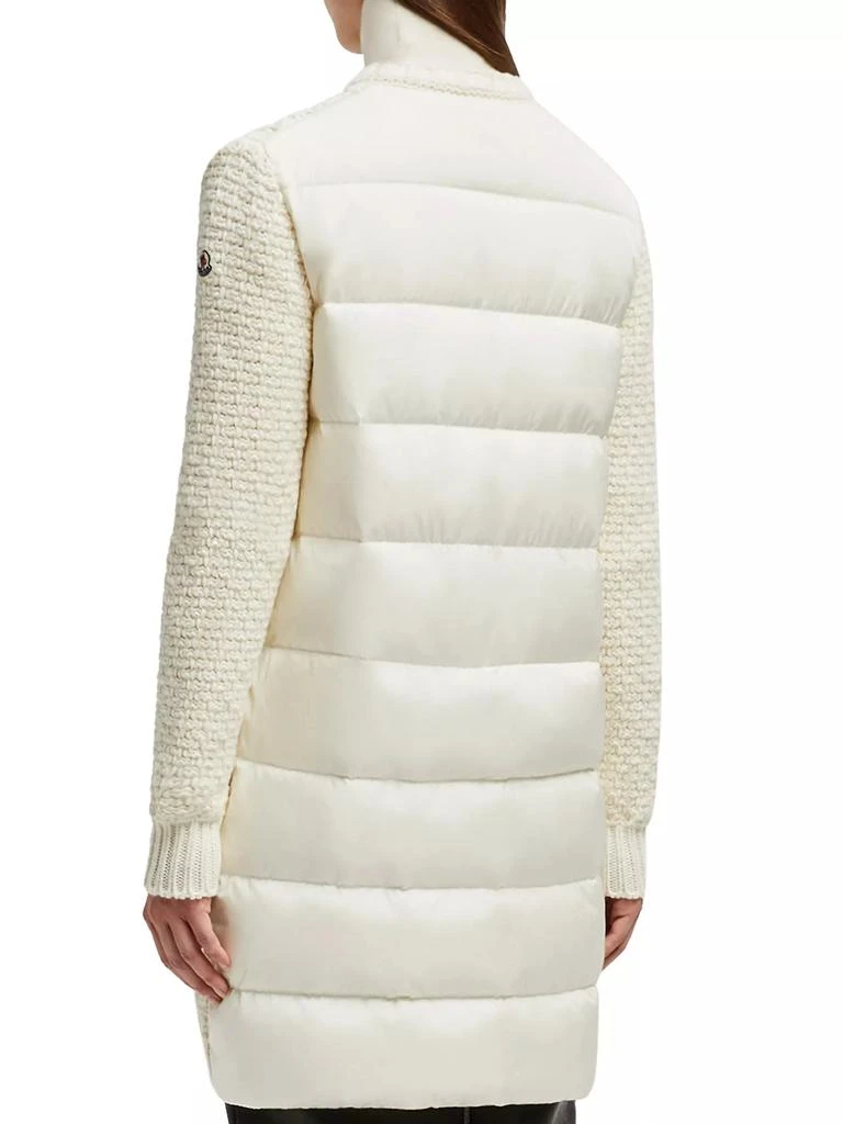 Moncler Lurex Wool Blended Long Cardigan 4