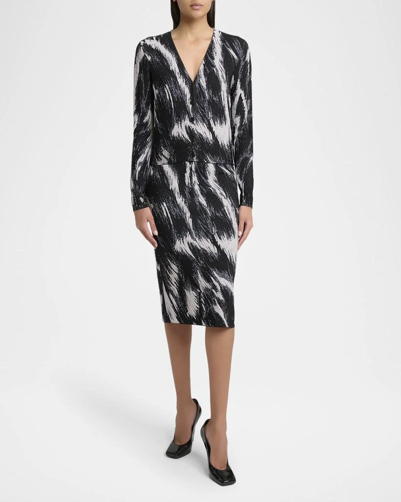 Givenchy V-Neck Cropped Cardigan 2