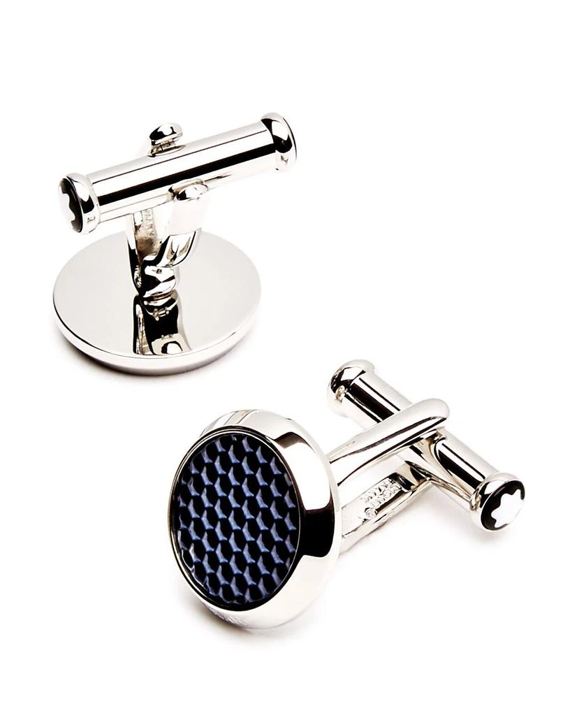 MontBlanc Lacquer Inlay Round Cufflinks 1