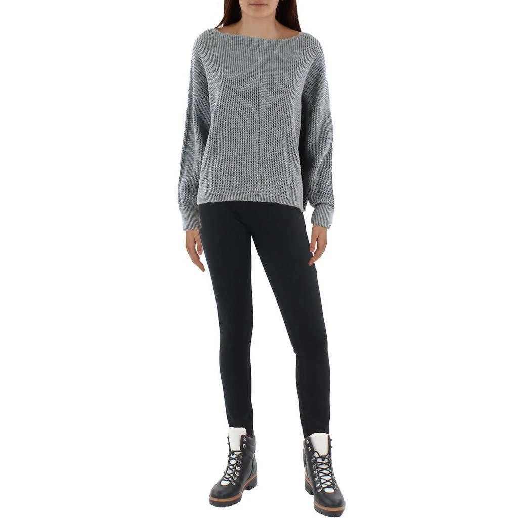 French Connection Millie Mozart Womens Waffle Knit Boat Neck Sweater 3