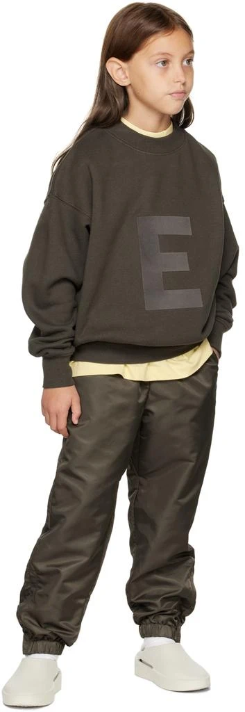Essentials Kids Gray Nylon Track Pants 4