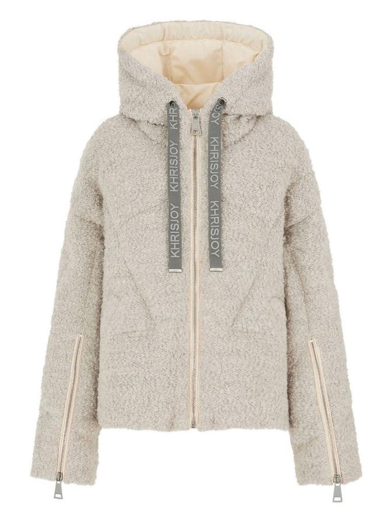 Ivory Nylon Corazon Down Jacket – On Sale Now with Up to 41