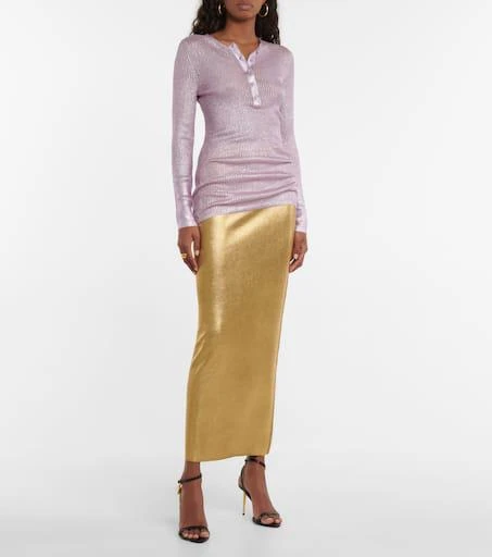 Tom Ford Ribbed cashmere and silk top 2