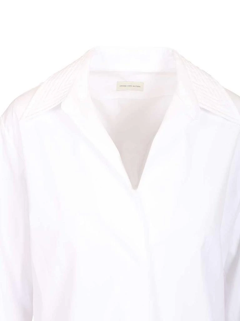 Dries Van Noten Dries Van Noten Long-Sleeved Poplin Shirt 4