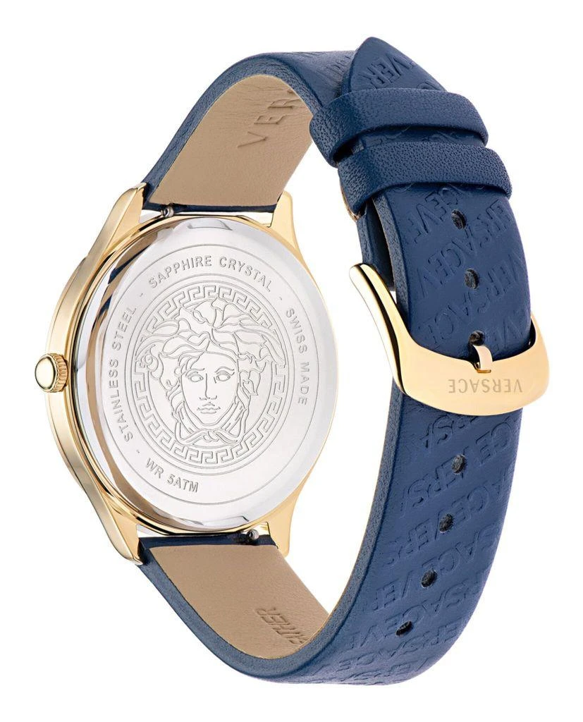 Versace Versace Logo Halo Leather Watch 2