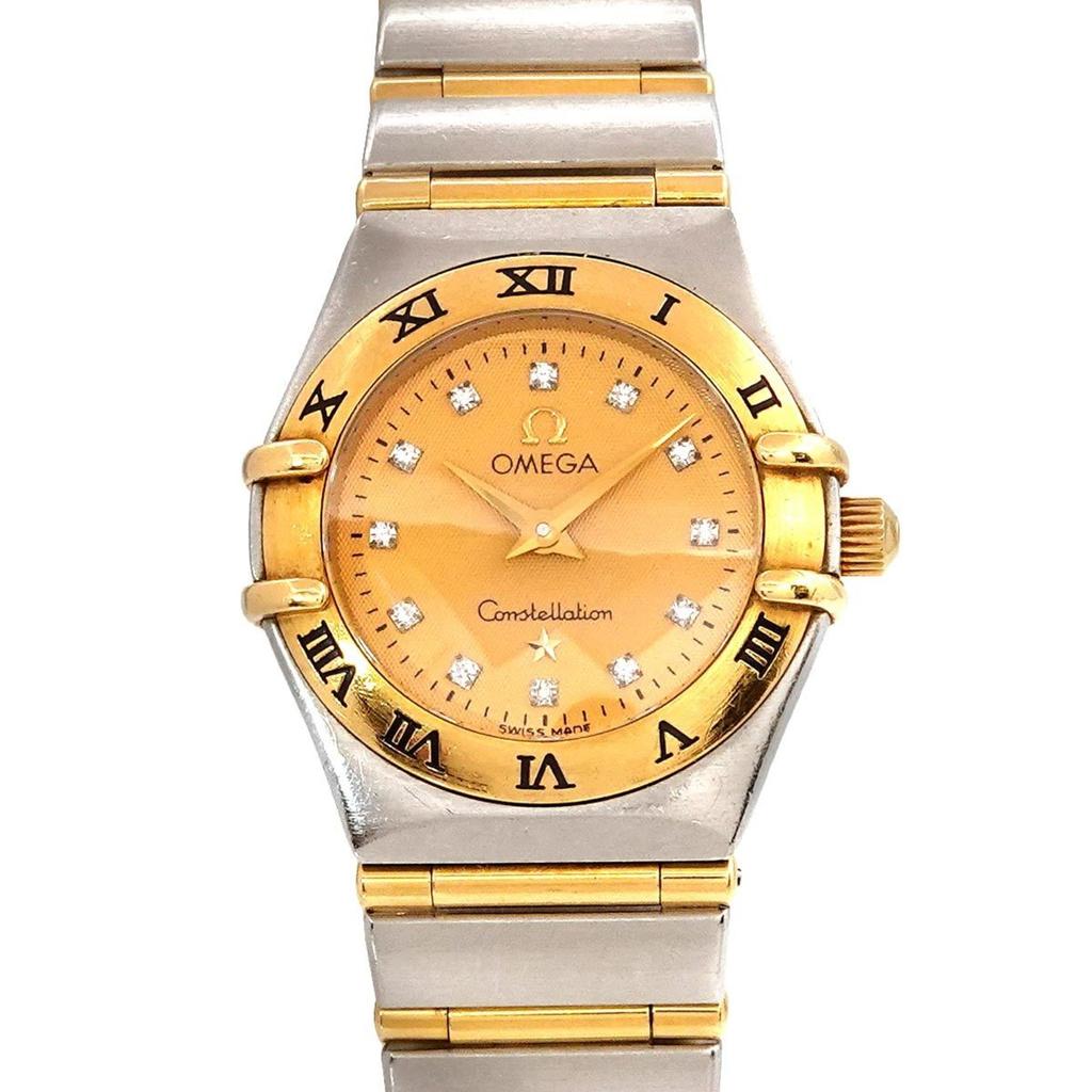 Omega Stainless Steel yellow gold Wristwatch (Pre-Owned)