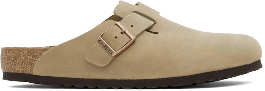 Birkenstock Brown Regular Boston Oiled Leather Clogs 1