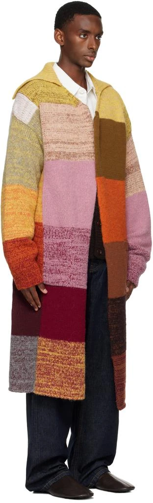 Dries Van Noten Multicolor Long Wool Coat 2