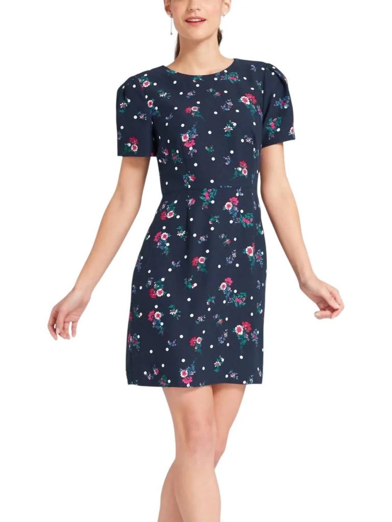 Draper James Draper James - Bouquet Dot Floral Structured Sleeve Dress 1
