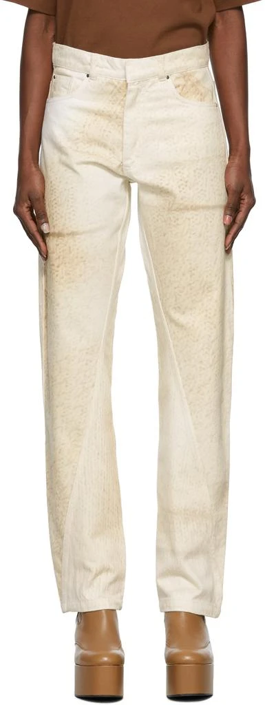 Bianca Saunders Beige Wrangler Edition Knit Where Jeans 1