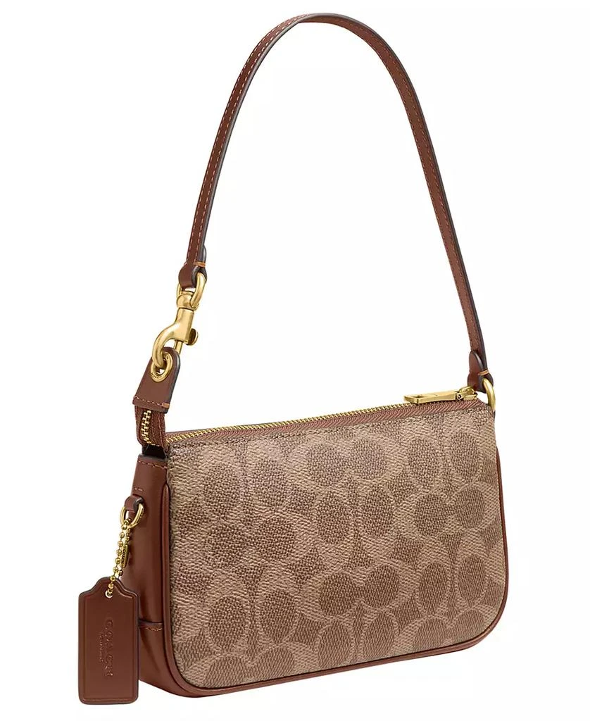 Coach Plaza Mini Signature Canvas Shoulder Bag 18 5