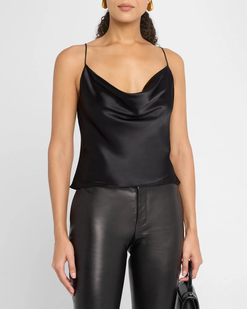 L'Agence Calista Cowl-Neck Silk Camisole 4
