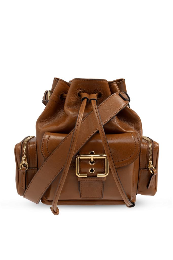 Chloé Paraty 24 bag in shiny deep beige leather - Shoulder