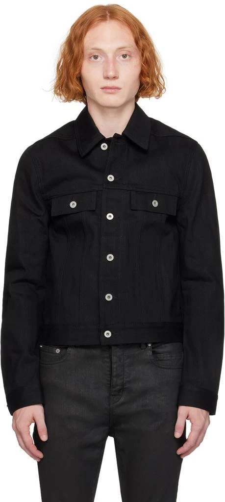 Rick Owens Black Porterville Button Denim Jacket 1