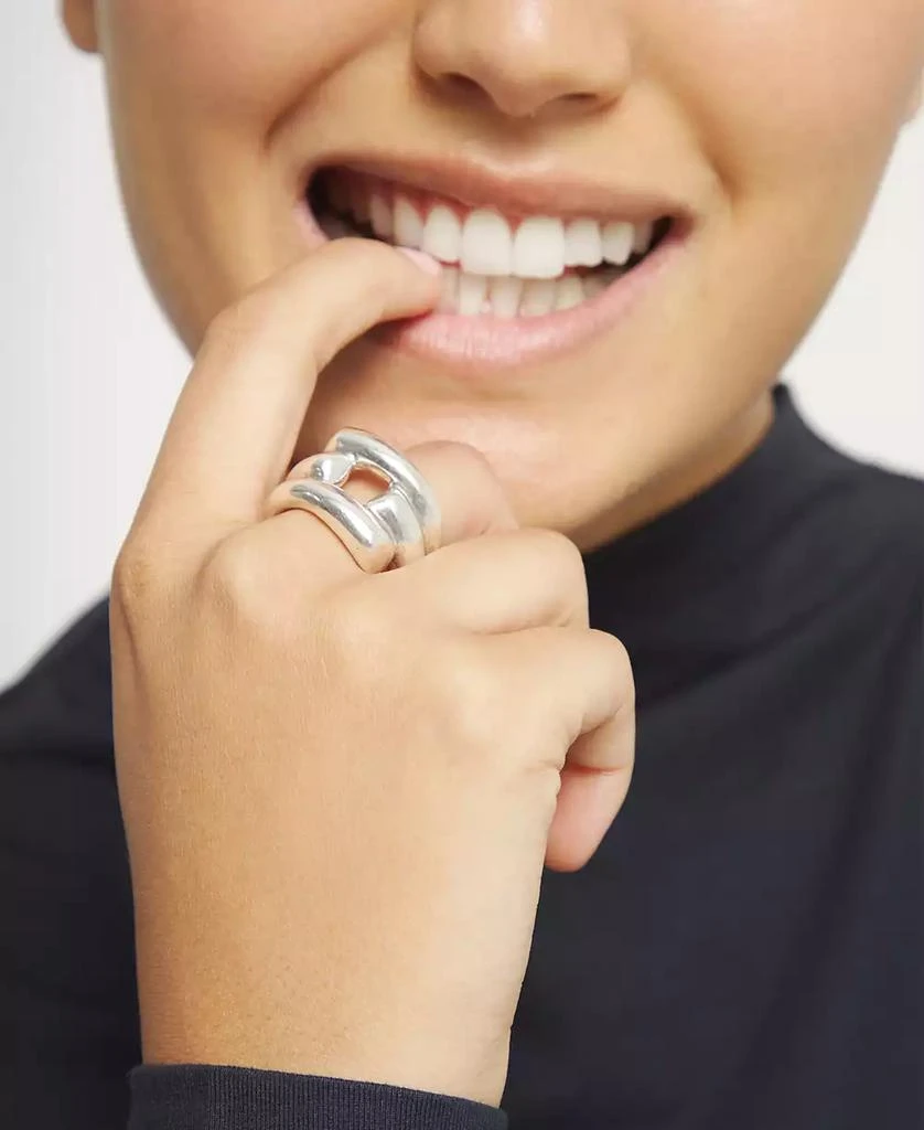 UNOde50 Sterling Silver Alloy Ring in the Shape of a Tube 3