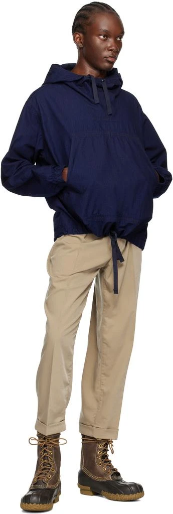 BEAMS PLUS Indigo Military Smock Jacket 4
