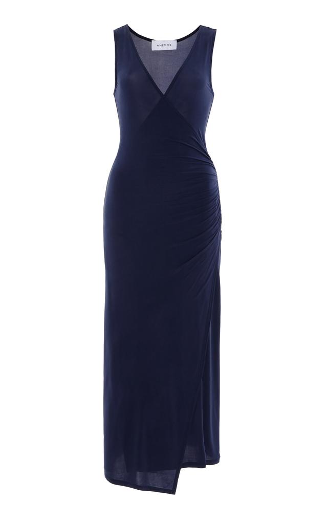 Anemos Anemos - Wrap-Effect Dress - Blue - XL - Moda Operandi