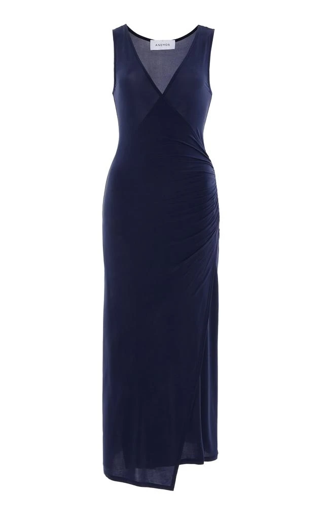 Anemos Anemos - Wrap-Effect Dress - Blue - XL - Moda Operandi 1