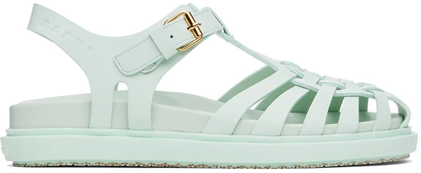 Marni Blue Fisherman Fussbett Sandals 1
