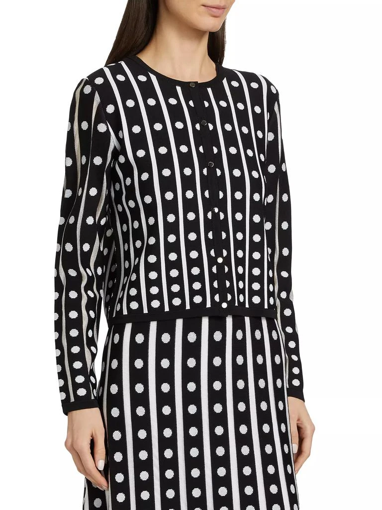 Tahari The Ari Polka Dot Cardigan 4