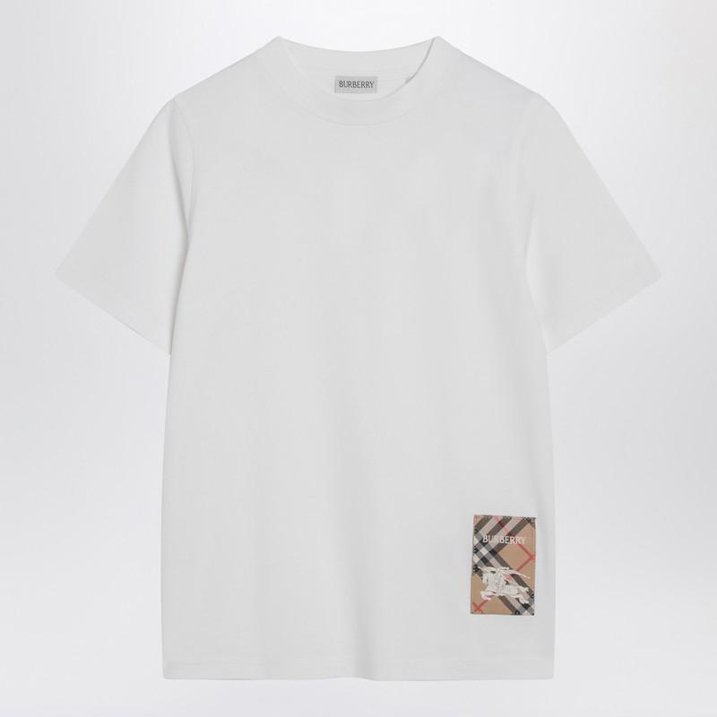 BURBERRY ホワイト Tシャツ 18455072_39701021_600.jpg
