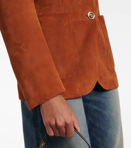 Versace Medusa suede blazer 5