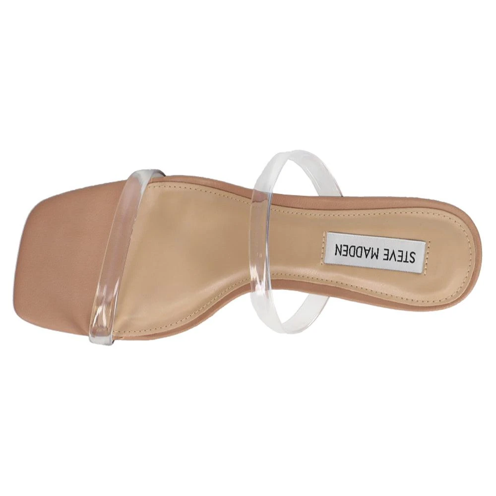 Steve Madden Lilah Clear Block Heel Sandals 4