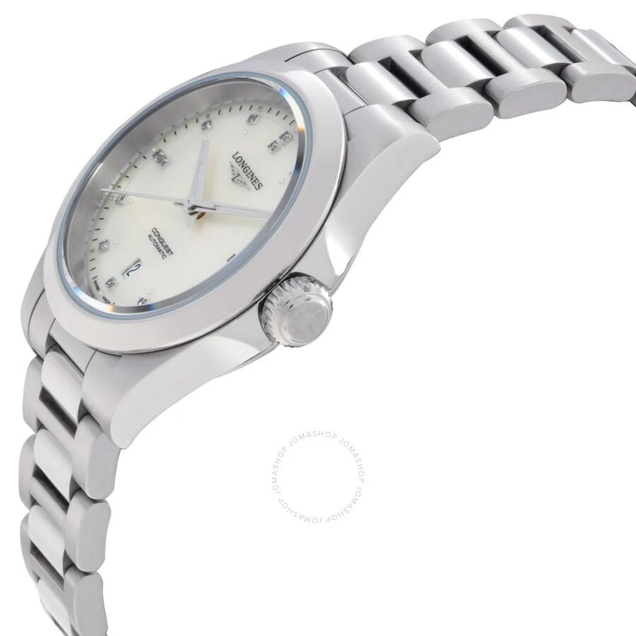 Longines Conquest Automatic Diamond Silver Dial Ladies Watch L3.320.4.87.6 2