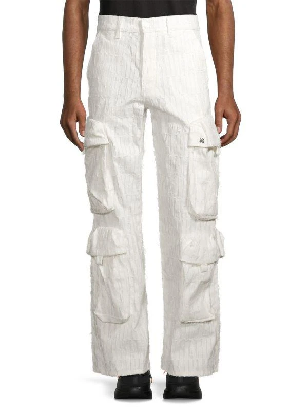 AMIRI Burnout Logo Baggy Cargo Pants 1