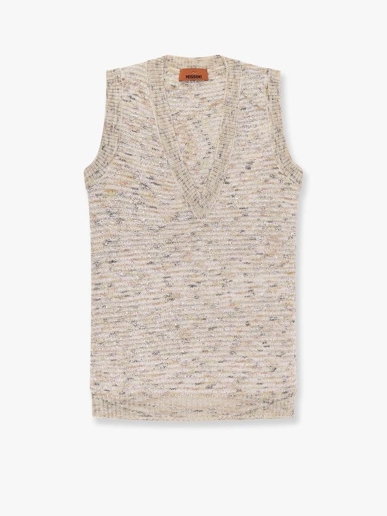 Missoni Multicolor viscose blend top with sequins 1