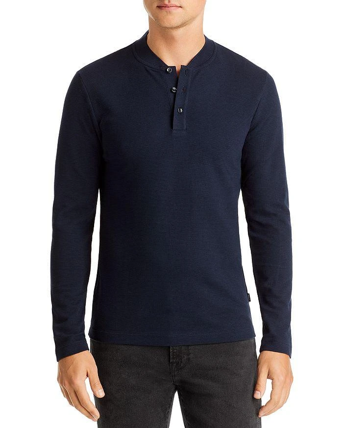 Hugo Boss Slim Fit Ribbed Henley - Exclusive 1