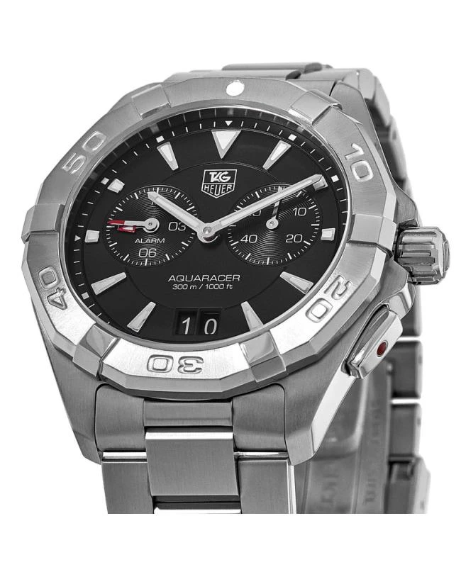 TAG Heuer Tag Heuer Aquaracer Alarm 300M 41MM Black Dial Steel Men's Watch WAY111Z.BA0928 3