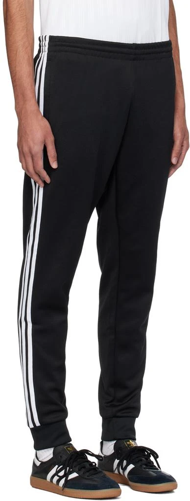 Adidas Black 3-Stripe Sweatpants 2