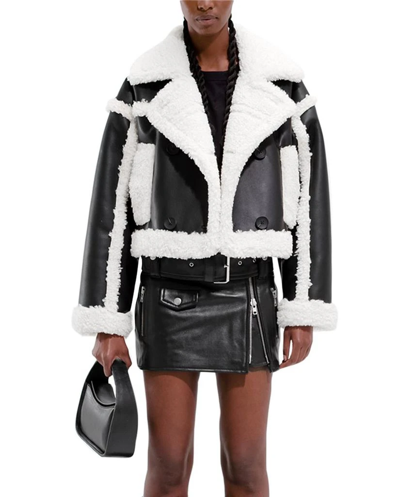 STAND STUDIO Kristy Faux Shearling Jacket 1