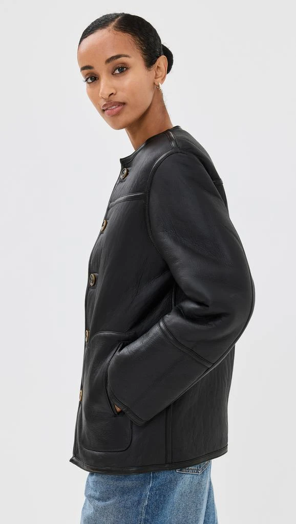 VERONICA BEARD Anya Reversible Shearling Coat 3
