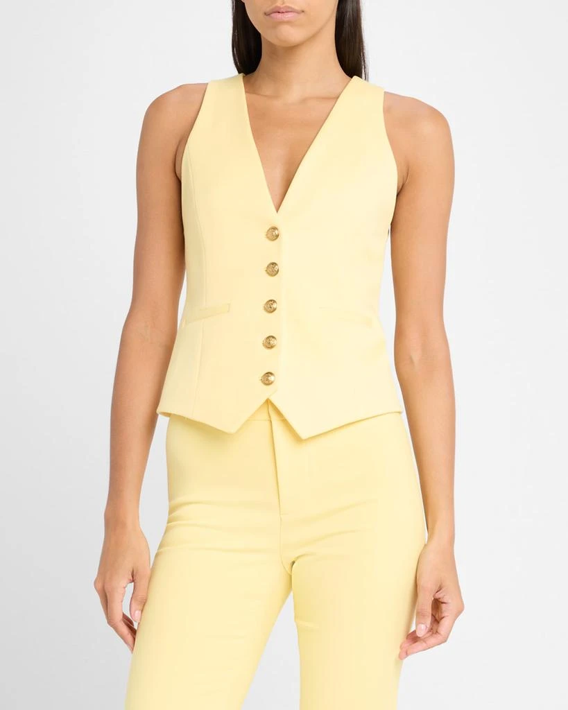 Alice + Olivia Mazie Deep V-Neck Slim Vest 4