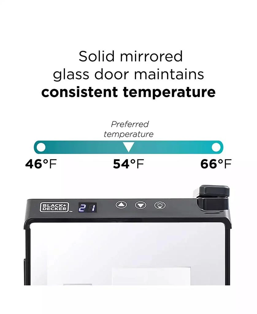 Black & Decker 8 Bottle Capacity Wine CellarMirror Door 2