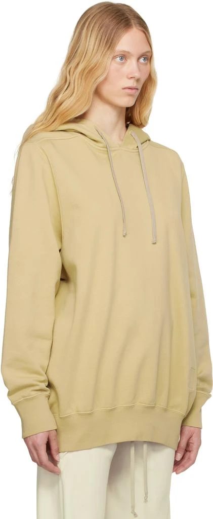 Rick Owens Beige Hollywood Oversized Hoodie 2