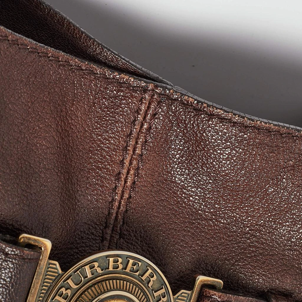 Burberry Burberry Dark Brown Leather Lambeth Hobo 8