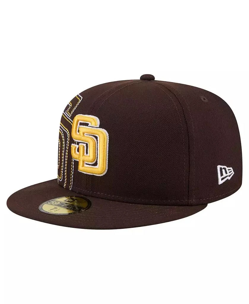 New Era Men's Brown San Diego Padres Yarn Stitch 59FIFTY Fitted Hat 3
