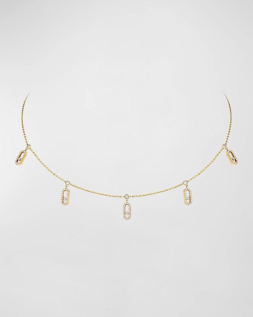 Messika Move Uno Charm Choker Necklace in 18K Yellow Gold 1