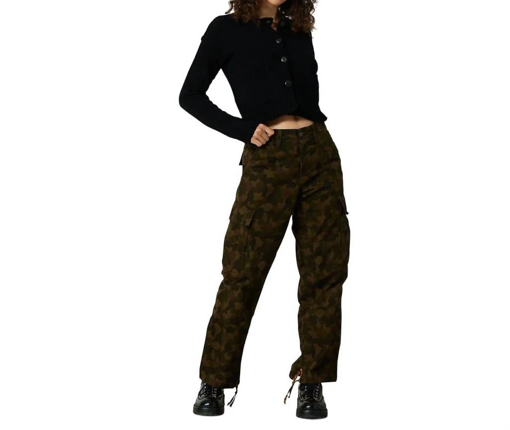 NSF Alex Camo Cargo Pants In Woodland Camo 4