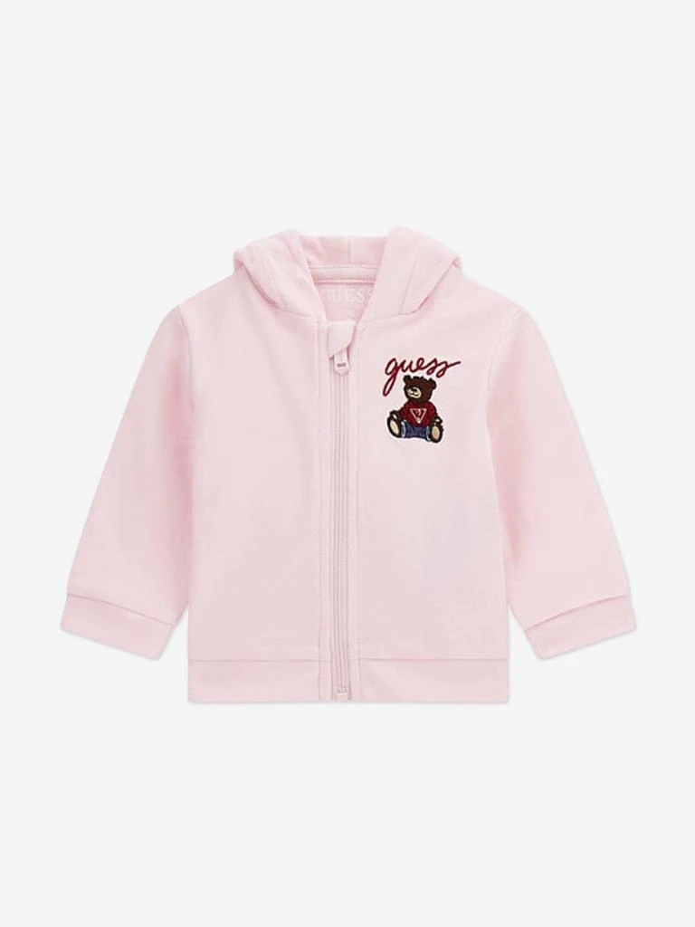 GUESS Guess Baby Girls Teddy Bear Tracksuit Set in Pink 3