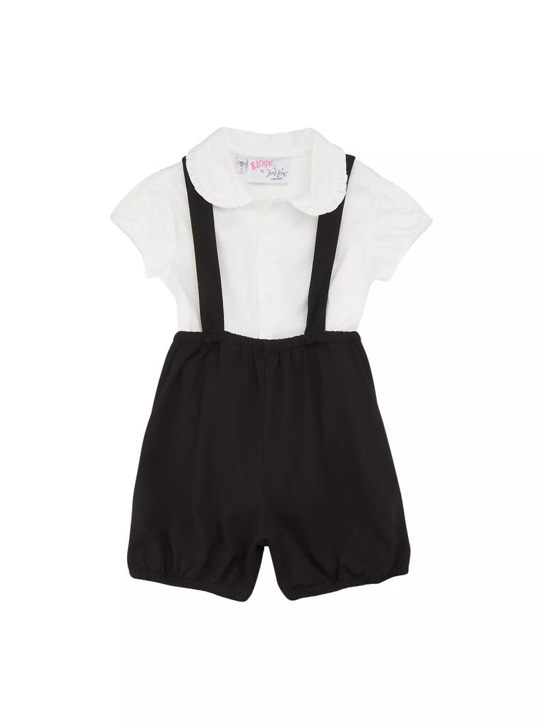 Rachel Riley Eloise Baby Girl's Eloise Shirt & Velvet Romper Set
