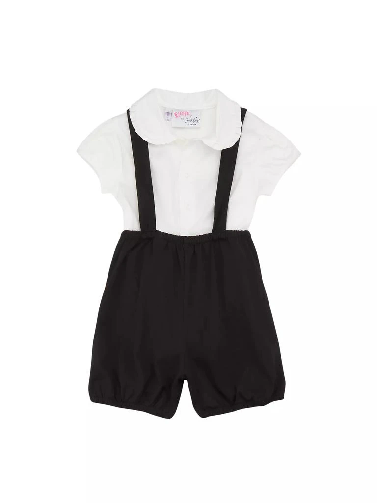 Rachel Riley Eloise Baby Girl's Eloise Shirt & Velvet Romper Set 1