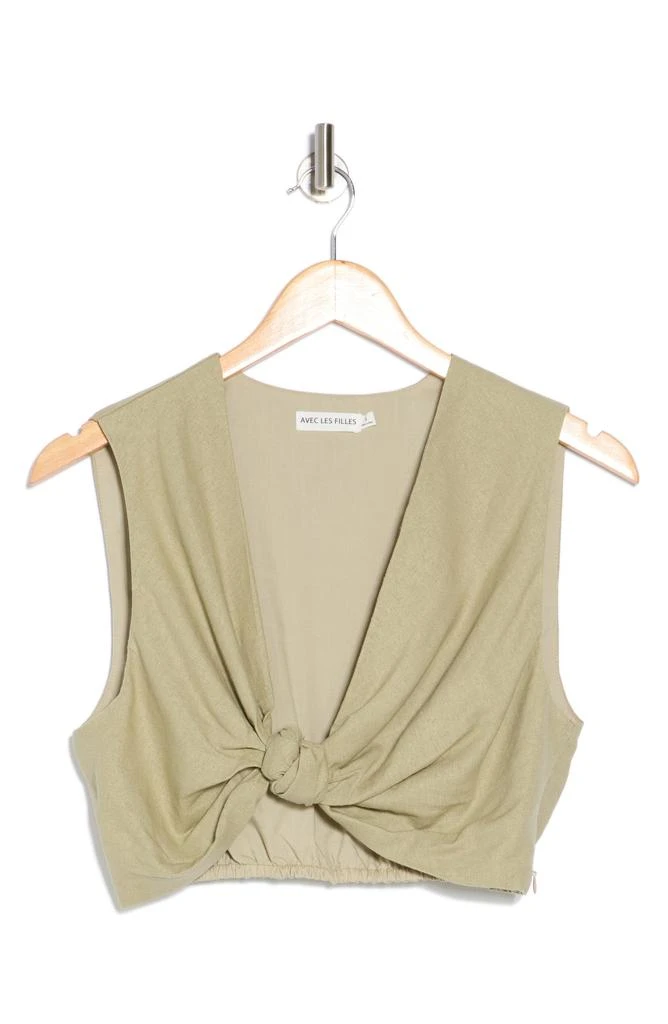 Avec Les Filles Twisted Sleeveless Top 3