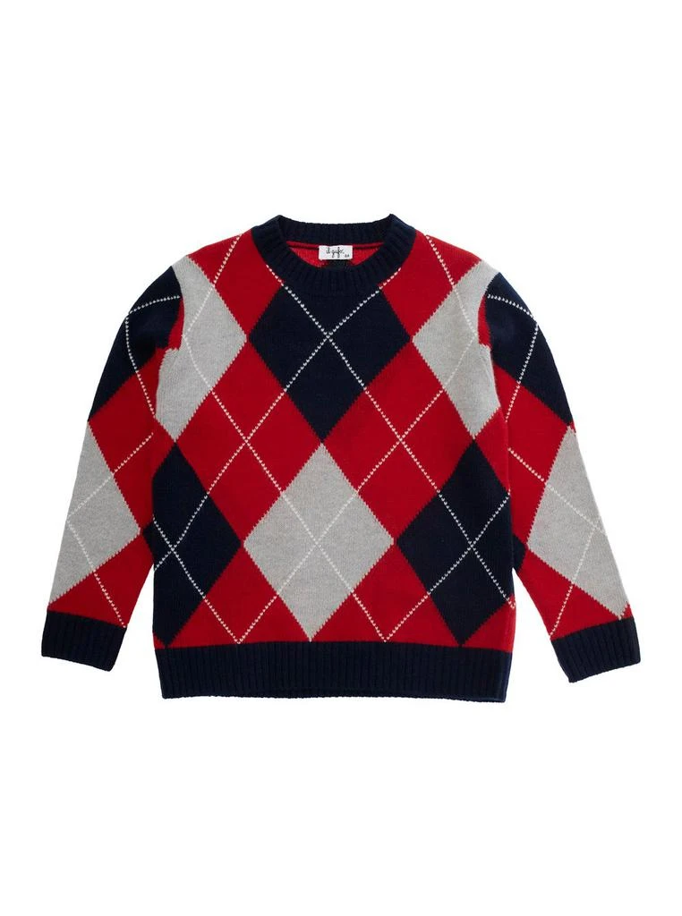 IL GUFO Il Gufo Diamond Pattern Crewneck Jumper