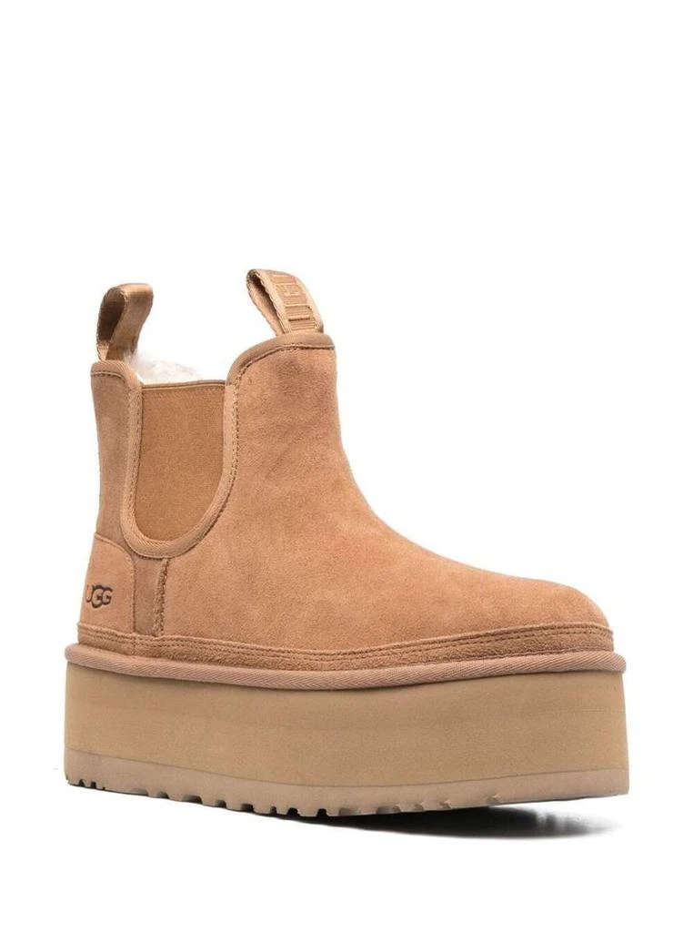 UGG 'Neumel' Brown Ankle Boots With Platform In Suede Leather 2